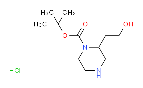 CAS No. 2055840-85-0, tert-butyl 2-(2-hydroxyethyl)piperazine-1-carboxylate hydrochloride