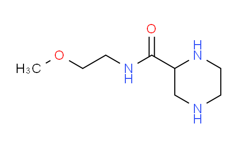 CAS No. 1341762-25-1, N-(2-methoxyethyl)piperazine-2-carboxamide