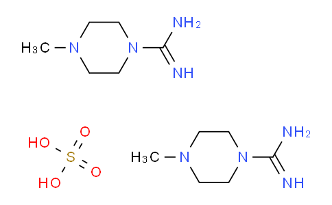 CAS No. 28457-20-7, 4-methylpiperazine-1-carboxamidine;hemi(sulfuric acid)