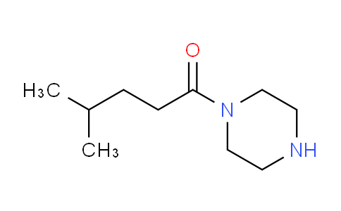 CAS No. 68536-06-1, 4-methyl-1-(piperazin-1-yl)pentan-1-one
