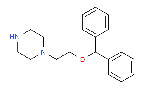 CAS No. 60703-69-7, 1-[2-(diphenylmethoxy)ethyl]piperazine