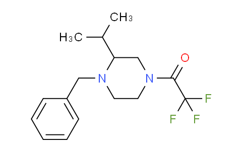 CAS No. 1443980-56-0, 1-[4-benzyl-3-(propan-2-yl)piperazin-1-yl]-2,2,2-trifluoroethan-1-one