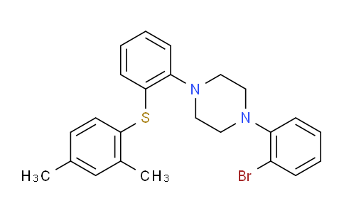 CAS No. 2425618-54-6, Piperazine, 1-(2-bromophenyl)-4-[2-[(2,4-dimethylphenyl)thio]phenyl]-