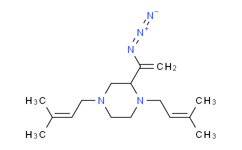 2-(1-azidoethenyl)-1,4-bis(3-methylbut-2-en-1-yl)piperazine