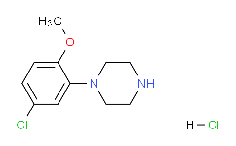 CAS No. 99857-72-4, 1-(5-chloro-2-methoxyphenyl)piperazine hydrochloride
