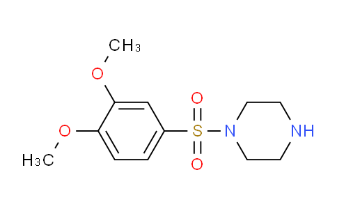 CAS No. 91908-88-2, 1-[(3,4-dimethoxyphenyl)sulfonyl]piperazine