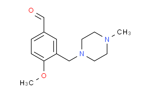 CAS No. 932893-60-2, 4-methoxy-3-[(4-methylpiperazin-1-yl)methyl]benzaldehyde