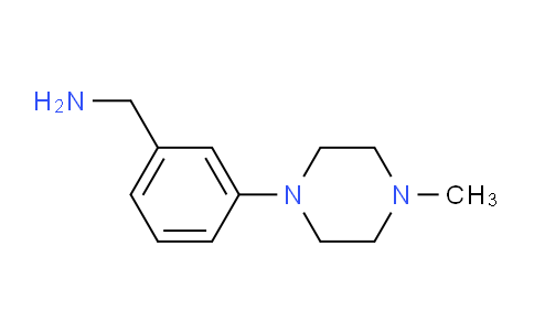 CAS No. 672325-37-0, 1-[3-(4-Methylpiperazin-1-yl)phenyl]methanamine