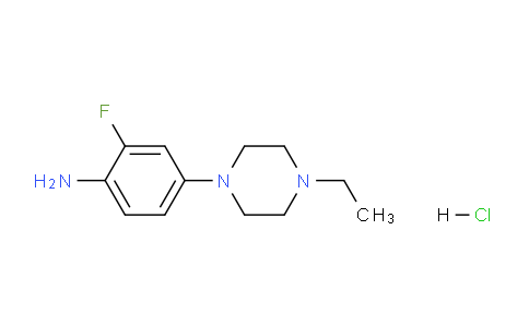 CAS No. 1197193-28-4, 4-(4-Ethyl-1-piperazinyl)-2-fluoroaniline Hydrochloride