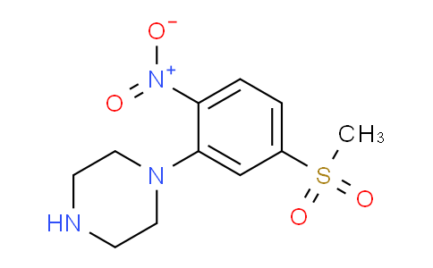 CAS No. 1095010-42-6, N-(5-Methylsulphonyl-2-nitrophenyl)piperazine