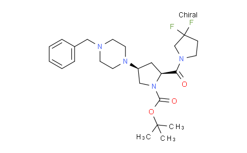 CAS No. 1864002-93-6, (2S,4S)-1-Boc-4-(4-benzyl-1-piperazinyl)-2-(3,3-difluoropyrrolidine-1-carbonyl)pyrrolidine