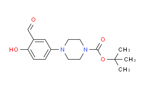 CAS No. 343306-50-3, tert-butyl 4-(3-formyl-4-hydroxyphenyl)piperazine-1-carboxylate