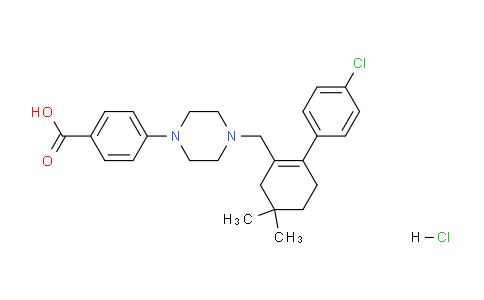 CAS No. 1305320-63-1, 4-(4-((4'-chloro-4,4-dimethyl-3,4,5,6-tetrahydro-[1,1'-biphenyl]-2-yl)methyl)piperazin-1-yl)benzoic acid hydrochloride