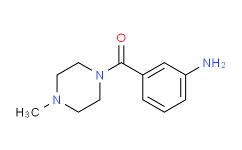 CAS No. 160647-73-4, (3-aminophenyl)(4-methylpiperazin-1-yl)methanone