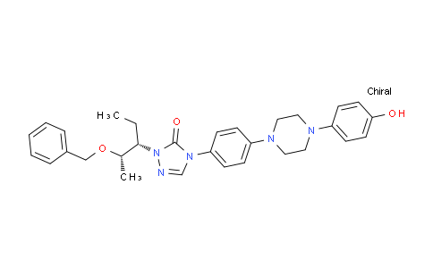 2-((2S,3S)-2-(benzyloxy)pentan-3-yl)-4-(4-(4-(4-hydroxyphenyl)piperazin-1-yl)phenyl)-2,4-dihydro-3H-1,2,4-triazol-3-one