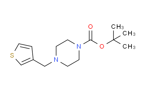 CAS No. 77278-71-8, tert-butyl 4-(thiophen-3-ylmethyl)piperazine-1-carboxylate