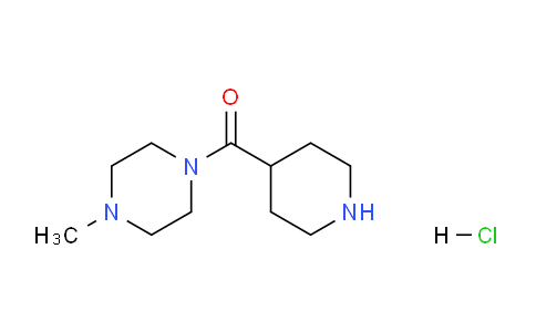 CAS No. 1018826-44-2, (4-methylpiperazin-1-yl)(piperidin-4-yl)methanone hydrochloride