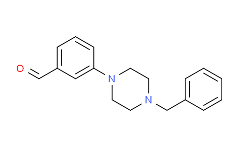 CAS No. 1242594-27-9, 3-(4-benzylpiperazin-1-yl)benzaldehyde