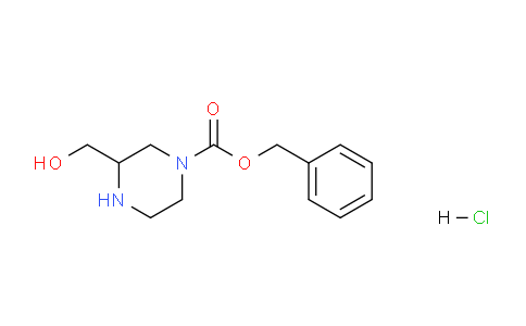 CAS No. 1159825-20-3, benzyl 3-(hydroxymethyl)piperazine-1-carboxylate hydrochloride