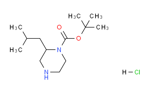 CAS No. 1201785-12-7, tert-butyl 2-isobutylpiperazine-1-carboxylate hydrochloride