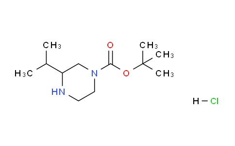 CAS No. 1203249-89-1, tert-butyl 3-isopropylpiperazine-1-carboxylate hydrochloride
