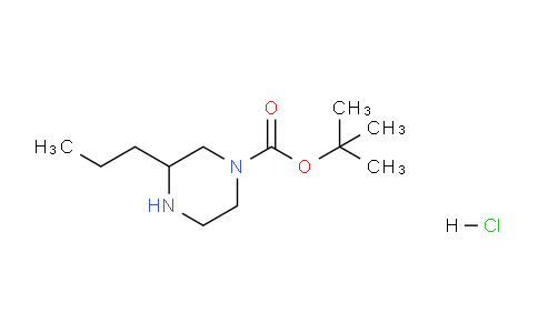 CAS No. 1203301-84-1, tert-butyl 3-propylpiperazine-1-carboxylate hydrochloride