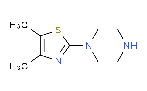 CAS No. 69389-13-5, 4,5-dimethyl-2-(piperazin-1-yl)thiazole