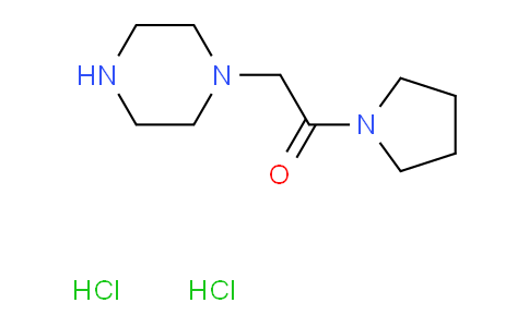 CAS No. 1182708-84-4, 2-(piperazin-1-yl)-1-(pyrrolidin-1-yl)ethan-1-one dihydrochloride