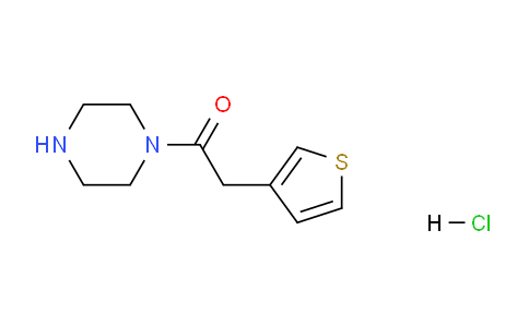 CAS No. 1185316-81-7, 1-(piperazin-1-yl)-2-(thiophen-3-yl)ethan-1-one hydrochloride