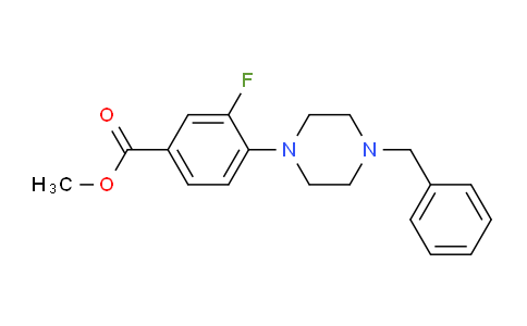 CAS No. 1346597-56-5, Methyl 4-(4-benzylpiperazin-1-yl)-3-fluorobenzoate