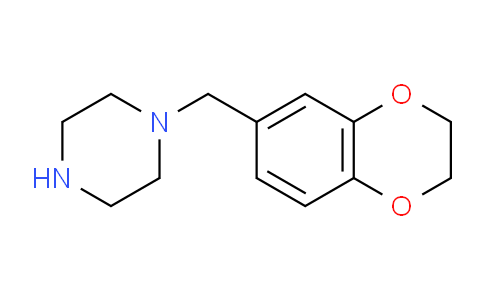 CAS No. 67869-88-9, 1-((2,3-dihydrobenzo[b][1,4]dioxin-6-yl)methyl)piperazine