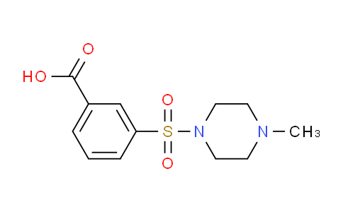 CAS No. 380339-63-9, 3-[(4-Methylpiperazin-1-yl)sulfonyl]benzoic acid