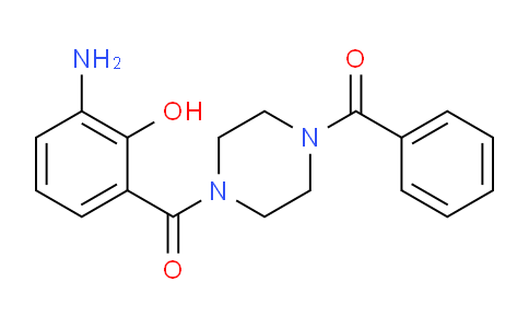CAS No. 473734-32-6, (4-(3-amino-2-hydroxybenzoyl)piperazin-1-yl)(phenyl)methanone