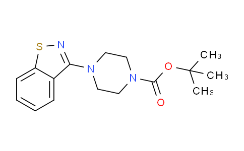 CAS No. 131779-46-9, tert-Butyl 4-(benzo[d]isothiazol-3-yl)piperazine-1-carboxylate