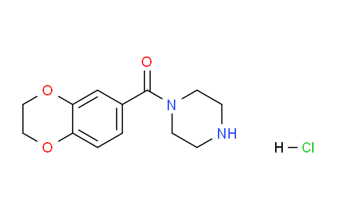 CAS No. 1353958-38-9, (2,3-Dihydrobenzo[b][1,4]dioxin-6-yl)(piperazin-1-yl)methanone hydrochloride
