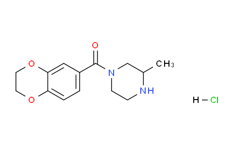 CAS No. 1353958-43-6, (2,3-Dihydrobenzo[b][1,4]dioxin-6-yl)(3-methylpiperazin-1-yl)methanone hydrochloride