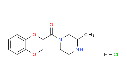 CAS No. 1353980-53-6, (2,3-dihydrobenzo[b][1,4]dioxin-2-yl)(3-methylpiperazin-1-yl)methanone hydrochloride