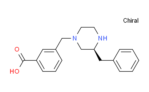 CAS No. 1217860-34-8, (S)-3-((3-Benzylpiperazin-1-yl)methyl)benzoic acid