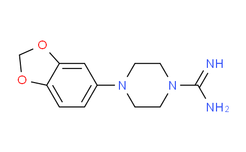 CAS No. 717904-53-5, 4-(benzo[d][1,3]dioxol-5-yl)piperazine-1-carboximidamide