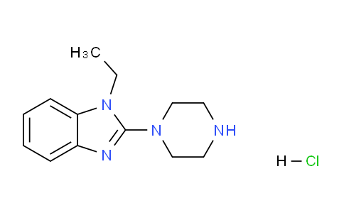 CAS No. 1185319-81-6, 1-Ethyl-2-(piperazin-1-yl)-1H-benzo[d]imidazole hydrochloride
