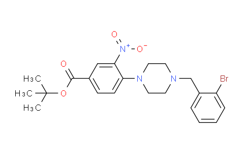 CAS No. 1012060-13-7, tert-butyl 4-(4-(2-bromobenzyl)piperazin-1-yl)-3-nitrobenzoate