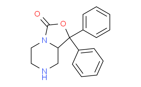 CAS No. 847555-93-5, 1,1-diphenylhexahydro-3H-oxazolo[3,4-a]pyrazin-3-one