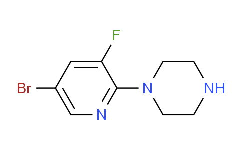 CAS No. 1141669-85-3, 1-(5-Bromo-3-fluoropyridin-2-yl)piperazine