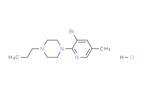 CAS No. 1187386-03-3, 1-(3-Bromo-5-methylpyridin-2-yl)-4-propylpiperazine hydrochloride