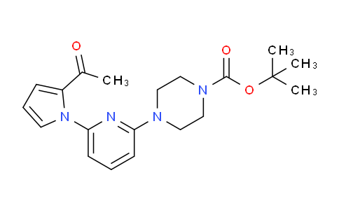 CAS No. 1146080-83-2, tert-Butyl 4-(6-(2-acetyl-1H-pyrrol-1-yl)-pyridin-2-yl)piperazine-1-carboxylate
