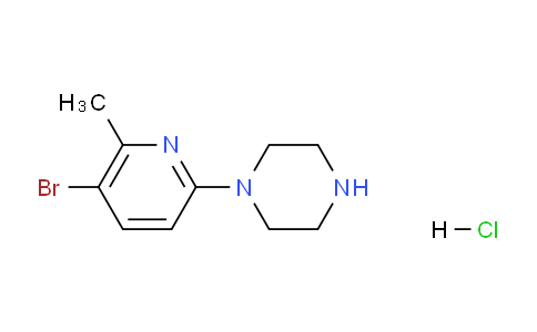 CAS No. 1187386-04-4, 1-(5-Bromo-6-methylpyridin-2-yl)piperazine hydrochloride