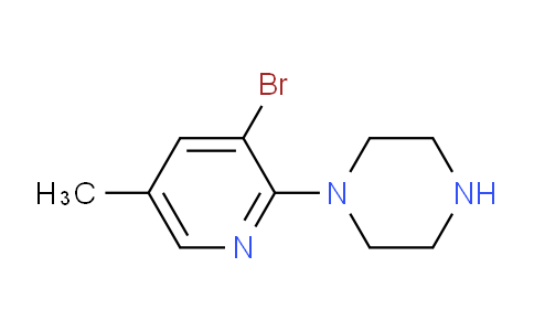 CAS No. 1187386-35-1, 1-(3-Bromo-5-methylpyridin-2-yl)piperazine