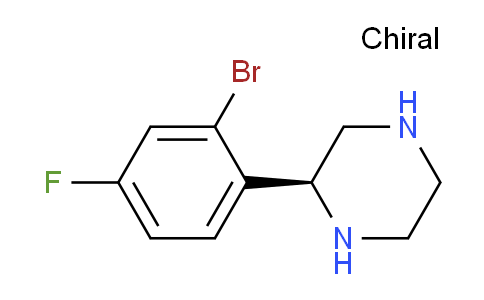 CAS No. 1213057-68-1, (S)-2-(2-bromo-4-fluorophenyl)piperazine