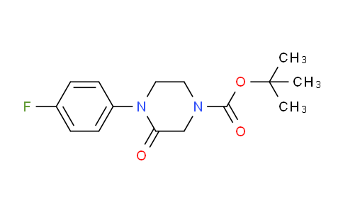 CAS No. 1284243-44-2, tert-butyl 4-(4-fluorophenyl)-3-oxopiperazine-1-carboxylate