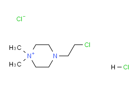 CAS No. 135794-61-5, 4-(2-chloroethyl)-1,1-dimethylpiperazin-1-ium chloride hydrochloride